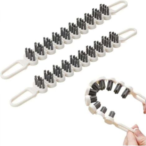 [NIEMALS VERWENDET] Set mit 2 Fugenbürsten – Kleine Reinigungsbürsten mit feinen Borsten – für Haushalt, Küche und Bad