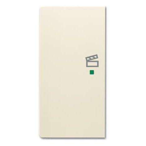 Enjoliveur 1/2 Touche G 1 Led 1 Picto Scénario Futur Linear Ivory 2CKA006220A0524 ABB BJE520362
