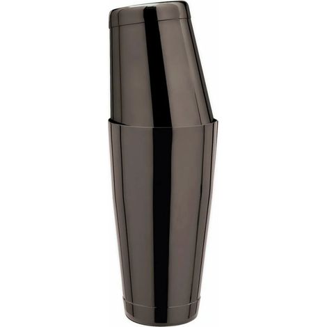Shaker per cocktail Tin-on-Tin - Acciaio inossidabile, GMB, nero canna di fucile, 28 once/18 once