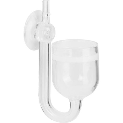 Diffuseur CO2 pour aquarium en verre transparent - 77 mm - Lot de 1 diffuseur + 1 ventouse (1/5)