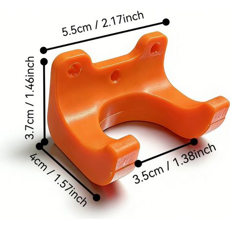 Support de rangement pour outils de jardin, 3 supports à outils avec 3 vis, organiseur pour outils de jardinage et terrasse, robuste et pratique (1/3)