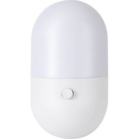 Veilleuse Led - Capteur Crépusculaire Et De Mouvement - Réglage De La Luminosité - Blanc Chaud Doux - Pour Chambre Salle De Bain Couloir Escalier - 1 Pièce (1/5)