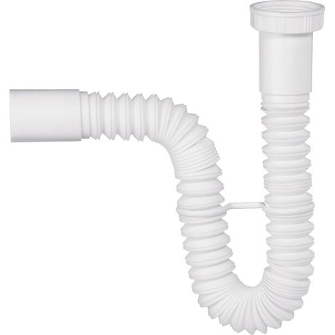 Siphon extensible pour évier D40, Wirquin 30723134, Blanc (1/2)