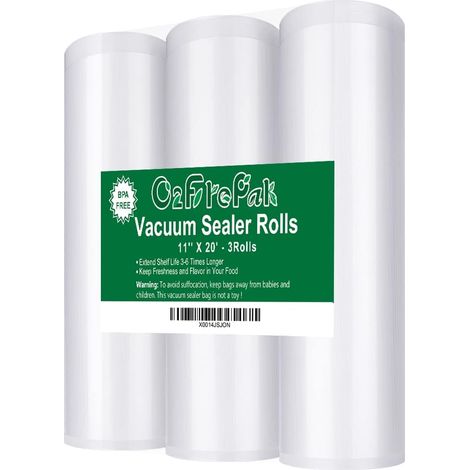 3 Rouleau 28x600cm Rouleau Sacs Pour Machine Sous Vide Alimentaire,sans BPA et LFGB Sac de Congelation Sous Vide,Compatible Avec n'importe Quelle Scelleuse Sous Vide (le total:1800cm) (1/5)