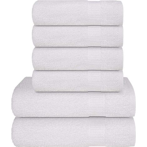 Ensemble de serviettes FROGN (6 pièces) Blanc 360 g/m² (1/5)