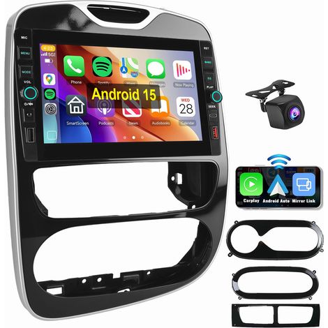 Pour Renault Clio 4 2012-2019 Android 15 Autoradio Carplay GPS USB WIFI Type-C 2+64G CAM