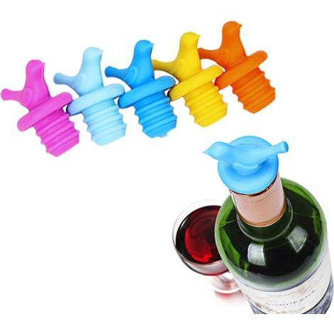 Wine bottle stopper, silicone wine stopper, cute, decorative, for the rear - AquaForge (1/4)