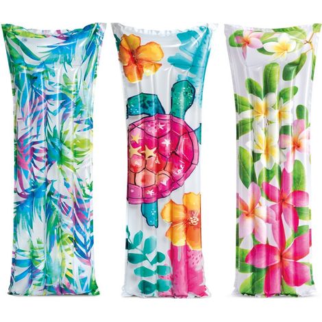 INTEX 59720 MATELAS FLORAL, 183 X 69 CM (1/3)