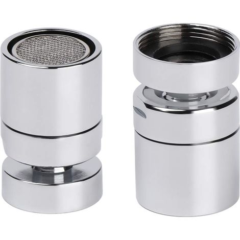 Mitigeur flexible pour évier avec douchette, connecteur de cuisine, aérateur pivotant à 360°, bec de robinet, A, zinc, sans pierre précieuse (1/5)