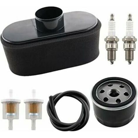 Ensemble de filtre à air avec pré-filtre à huile et bougie d'allumage pour moteur 4 temps de rechange Kawasaki FR651V FR691V FR730V FS481V FS541V FS600V FS651V FS691V FS730V.-Crezuo