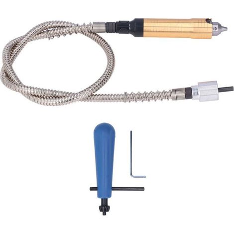 Arbre flexible robuste, mandrin de polissage flexible pour meuleuse rotative, rallonge, poignée, adaptateur pour perceuse/meuleuse rotative (1/5)