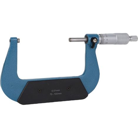 Jeu de micromètres extérieurs, précision de 0,01mm, plage de mesure de 75 à 100mm, machiniste pour la mesure de l'épaisseur du diamètre et de la longueur (1/5)