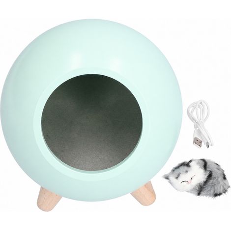 Veilleuse LED USB pour enfants, lampe de chevet dessin animé, lumière chaude, verte, pour dormir dans la chambre (1/3)