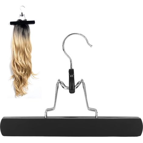 Support D'extensions de Cheveux, Support de Stockage de Perruques Portable, Support Solide pour Cintre D'extension de Cheveux, Support D'extension de Cheveux Extra Longs, Cintre de Stockage de Perruqu (1/5)