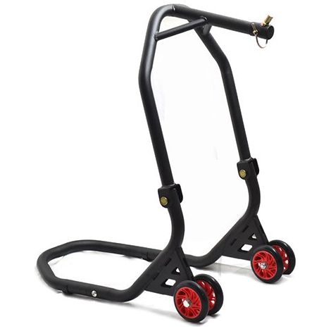 Sollevatore anteriore pieghevole JMP per telaio e cannotto di sterzo della moto (nero) (1/2)