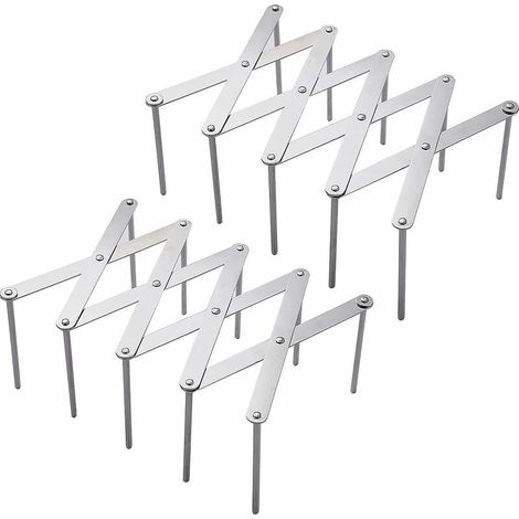 DEESSE SHOP - Support de couvercle de pot, 2 pcs support de rangement multifonction en acier inoxydable organisateur d'ustensiles de cuisine, pour ranger les casseroles, couvercles en verre, planche à (1/5)