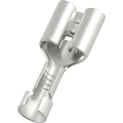 Cosse faston RS PRO, 22 16 AWG, Non-isolé ( Prix pour Sachet de 100 )