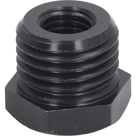 Adaptateur broche de poupée fixe de tour 45 acier filetage mâle 33mm femelle 18mm pas 2.5mm adaptateur mandrin plateau tour noir 4.1x4.1x3.2cm (1/5)