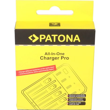 PATONA USB Ladegerät für Rundzellen CR123A 14500 16340 18650 22650 26650 AAA AA (1/5)