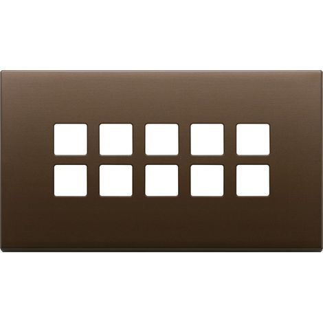 VIMAR - 22699.12 Placca 5Mx10 BS Flat bronzo scuro spazz.