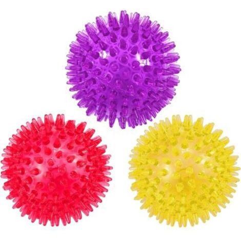 Lot de 3 balles couinantes pour chien 6,5 cm (1/5)