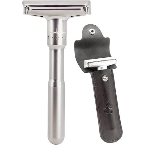 Rasoirs manuels Réglable Double Tranchant Rasoir de Sécurité (1 Rasoir + 1 pcs étui de protection) (1/5)