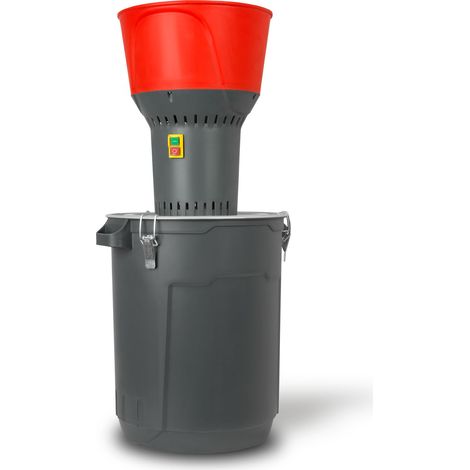 Eberth – Moulin à céréales électrique 1300W – Cuve 50L, trémie 13L, lame inox, 5 tamis – Pour grains, épices et café (1/5)