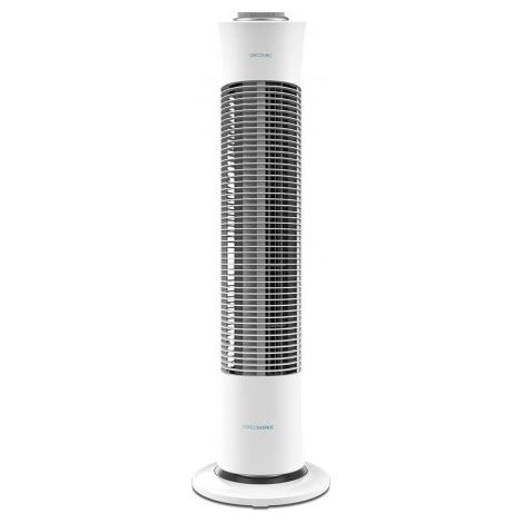 Cecotec EnergySilence 6090 Skyline – Ventilateur colonne 45 W – 3 vitesses – Oscillation – Minuterie 120 min – Blanc