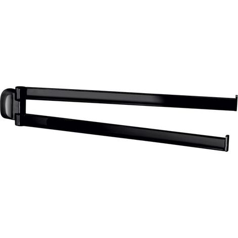 Portasalviette a snodo da muro in acciaio inox e Cromall ST23 Gedy serie STELVIO Nero Opaco (1/3)