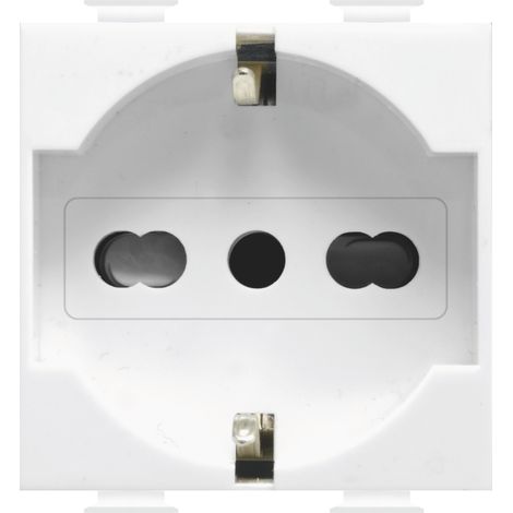 Feb Elettrica PRESA DI SICUREZZA UNEL BIPASSO 2P+T 10-16A FIT Col. Bianco 10.00 pz