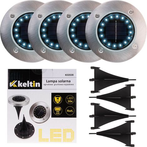 Solar-Gartenleuchte mit 16 LEDs für die Einfahrt (4er-Set) (1/6) (1/5)