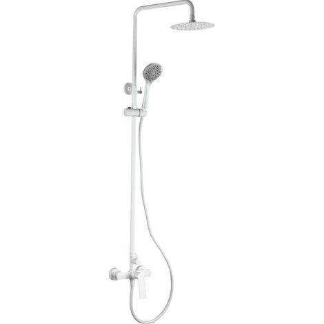 Barra de Ducha Extensible Blanco Mate Serie Luxor IMEX (1/4)
