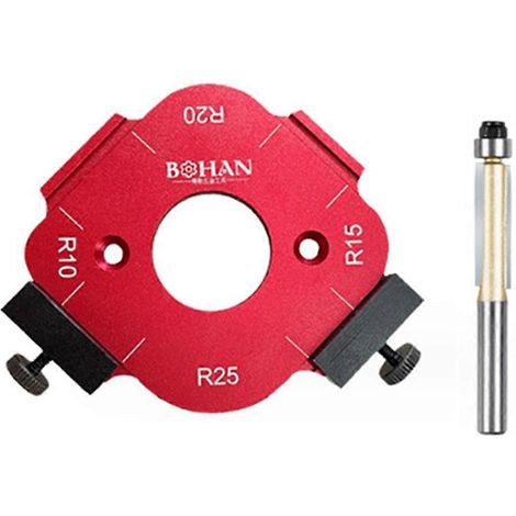 Gabarit de positionnement d'angle d'arc, gabarit de rayon d'angle pour défonceuse, 30-50R-- (1/5)