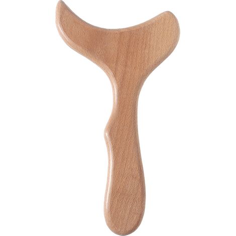 Herramienta de drenaje linfático de madera, paleta de masaje Gua Sha profesional, contorno corporal de tejidos blandos, anticelulítico, relajación muscular, para mujeres y hombres. (1/5)