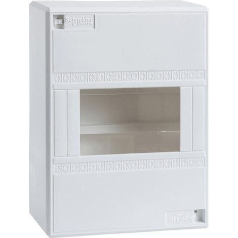 Schneider Electric Opale Mini Verteilerkasten weiß DIN Schiene