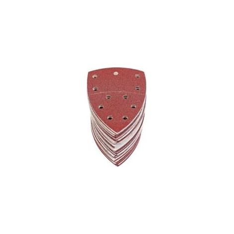 Lot de 60 feuilles abrasives triangulaires 105x152mm – Assortiment de grains P40/60/80/120/180/240 – Fixation rapide pour ponceuses mouse delta