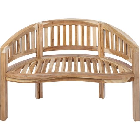 Gartenbank Bananenbank Teak 120 cm 2 Sitzer Bananenbank BANANA (1/5)