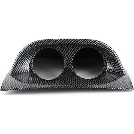 Halterung für 2 x 2 Zoll/52-mm-Instrumente – Universelle Armaturenbrett-Montagehalterung – Schwarzes ABS-Carbon-Finish (1/5)