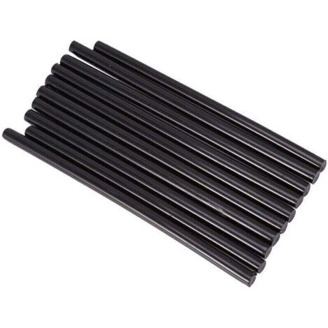 Bâtons de colle à chaud colle thermofusible bâton adhésif fonte chaude pour pistolet à colle 20W DIY Artisanat Réparations Rapides (noir) 10pcs 7 150mm (1/2)