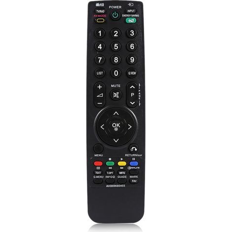 Mando a distancia para televisión, Smart TV Energía de la conferencia de teatro negro y salvaje de energía para LED LCD (1/5)