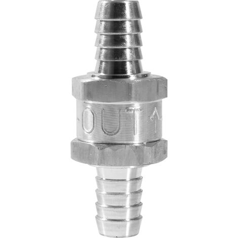 Aluminium Fuel Non Return Check Valve One Way Petrol 6/10/12MM Optional