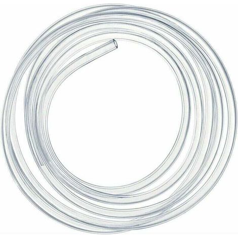 Tuyau en PVC souple transparent de 2 mètres, flexible de pression de 16 × 20 mm.