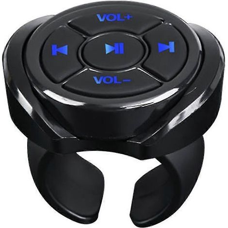 Control remoto inalámbrico Bluetooth con botón multimedia para coche, moto, bicicleta, volante, reproducción de música. (1/5)