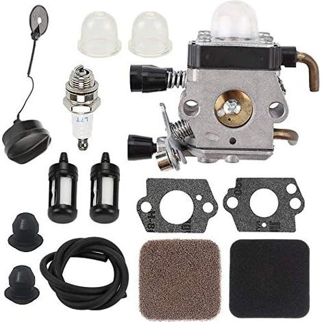 Joint de carburateur - Filtre à air à Carburant - Kit de Replacement Compatible with Stihl FS75 FS80 FS85 HS80 KM80 KM85 H712 (1/5)