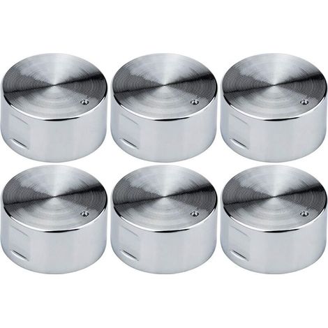 Lot de 6 boutons de cuisinière à gaz 6mm – Alliage de zinc – Installation facile – Design ergonomique et moderne (1/5)