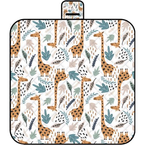 1 Couverture de pique-nique, imperméable, isolée, rembourrée, 200x200 cm, camping, parc, festival (1/5)