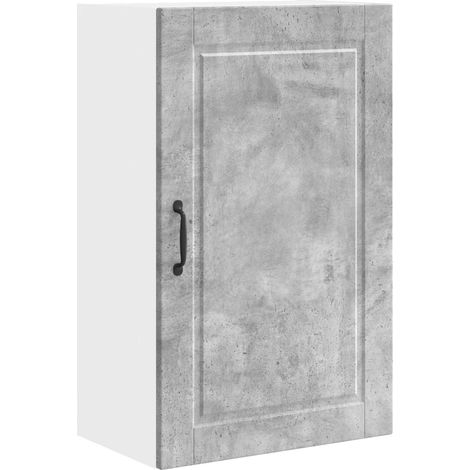 Maison Exclusive - Armadietto a muro PORTO Grigio cemento 50 x 31 x 80 cm