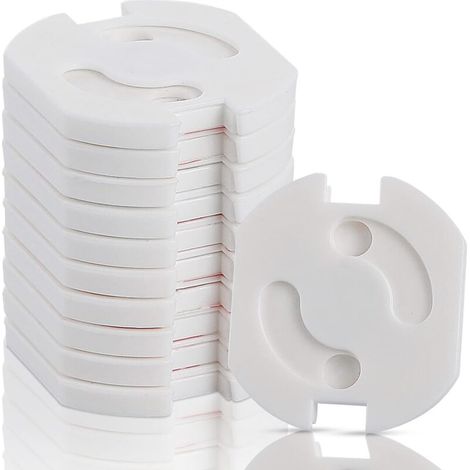Cache Prise Bébé, 10 Pack Protection Prise Bebe Sécurité Domestique Et Puériculture Pour Protection Prise Courant Électrique, Adhésif Cache Prise Electrique (1/5)