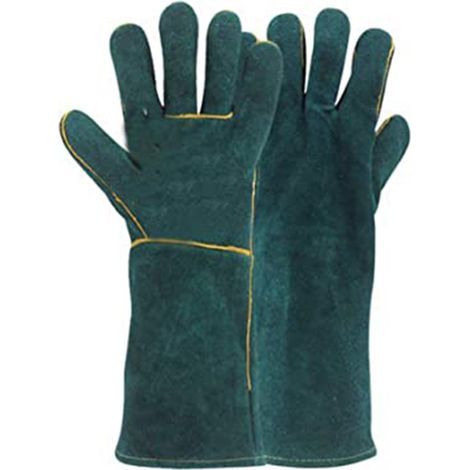 Anti-Morsure-Gants pour les Animaux de compagnie, Vollfutter, pleine fleur, Anti-Rayures Cuir pleine Schweißbehandlung, 14 Pouces (1/5)