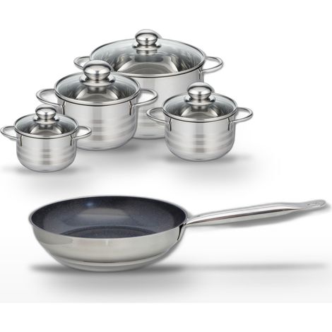 Lot Poêle 24cm & 4 Faitouts Elo Profi Therm Platinum (1/5)